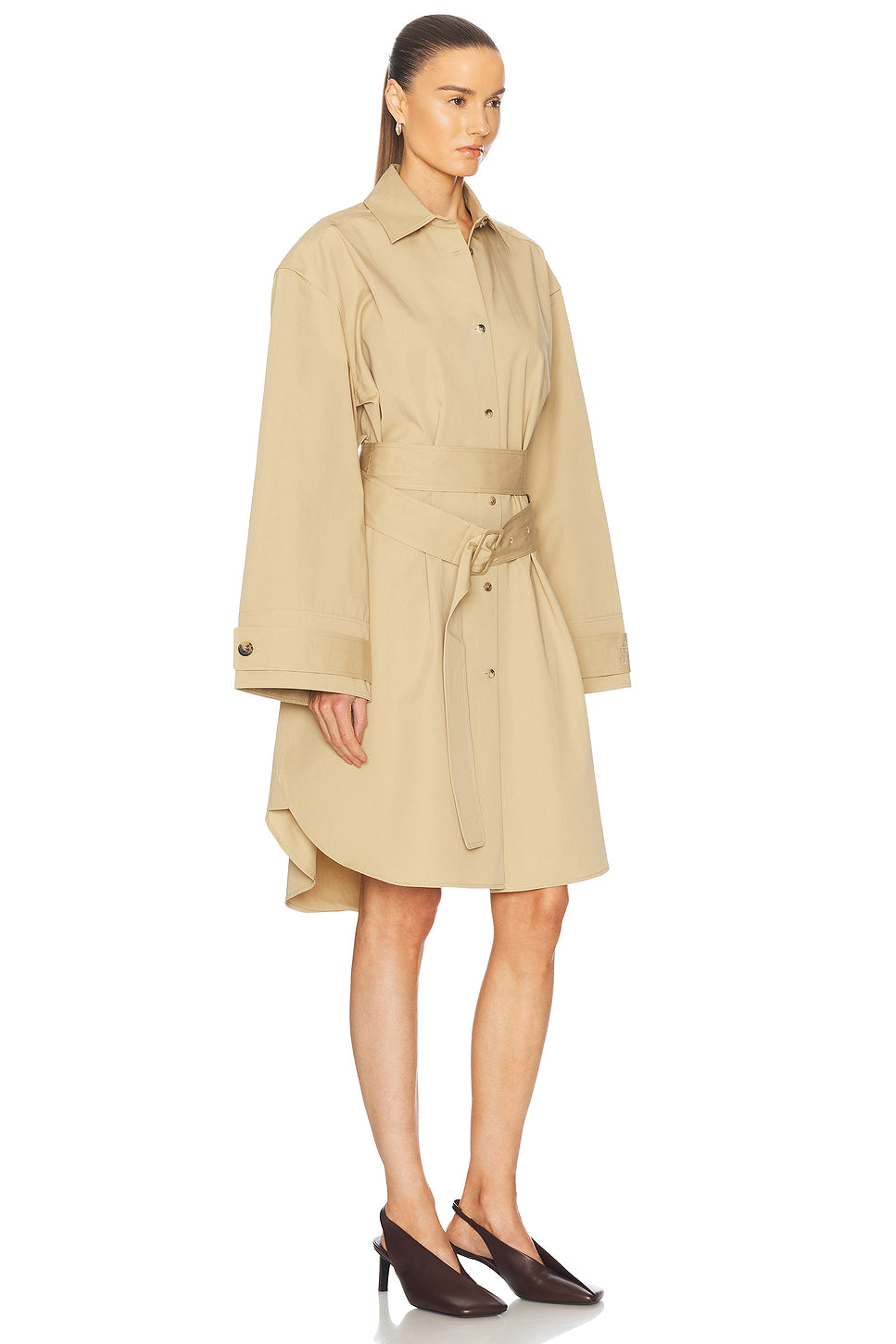 Double Wrap Trench Dress