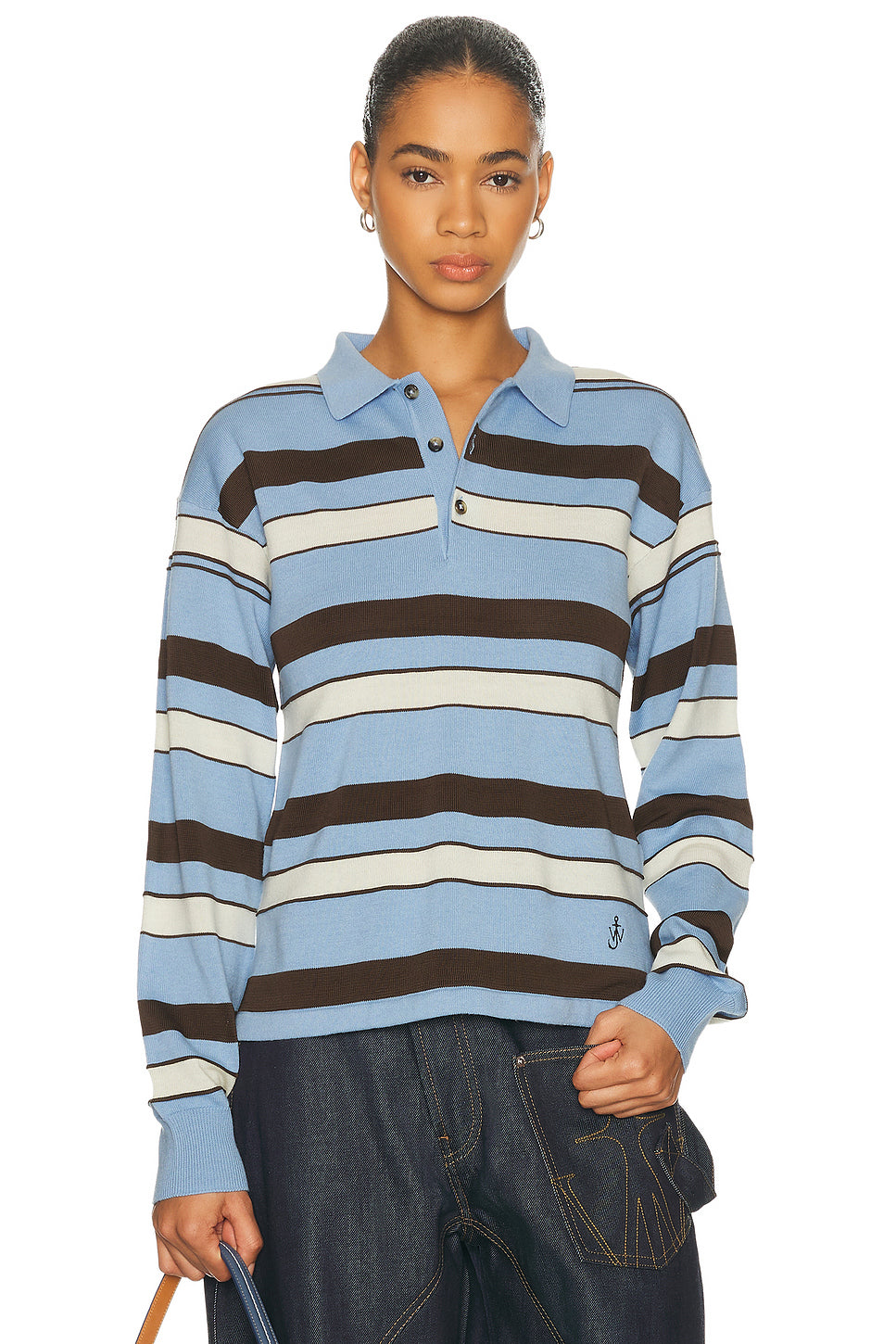 Knitted Rugby Polo Sweater