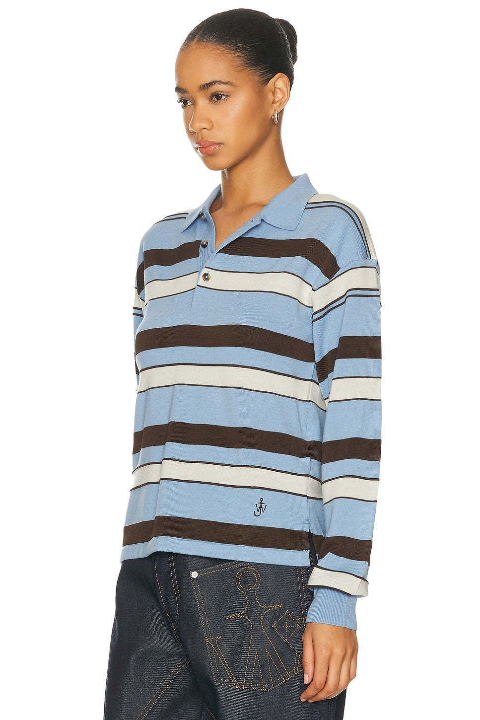 Knitted Rugby Polo Sweater