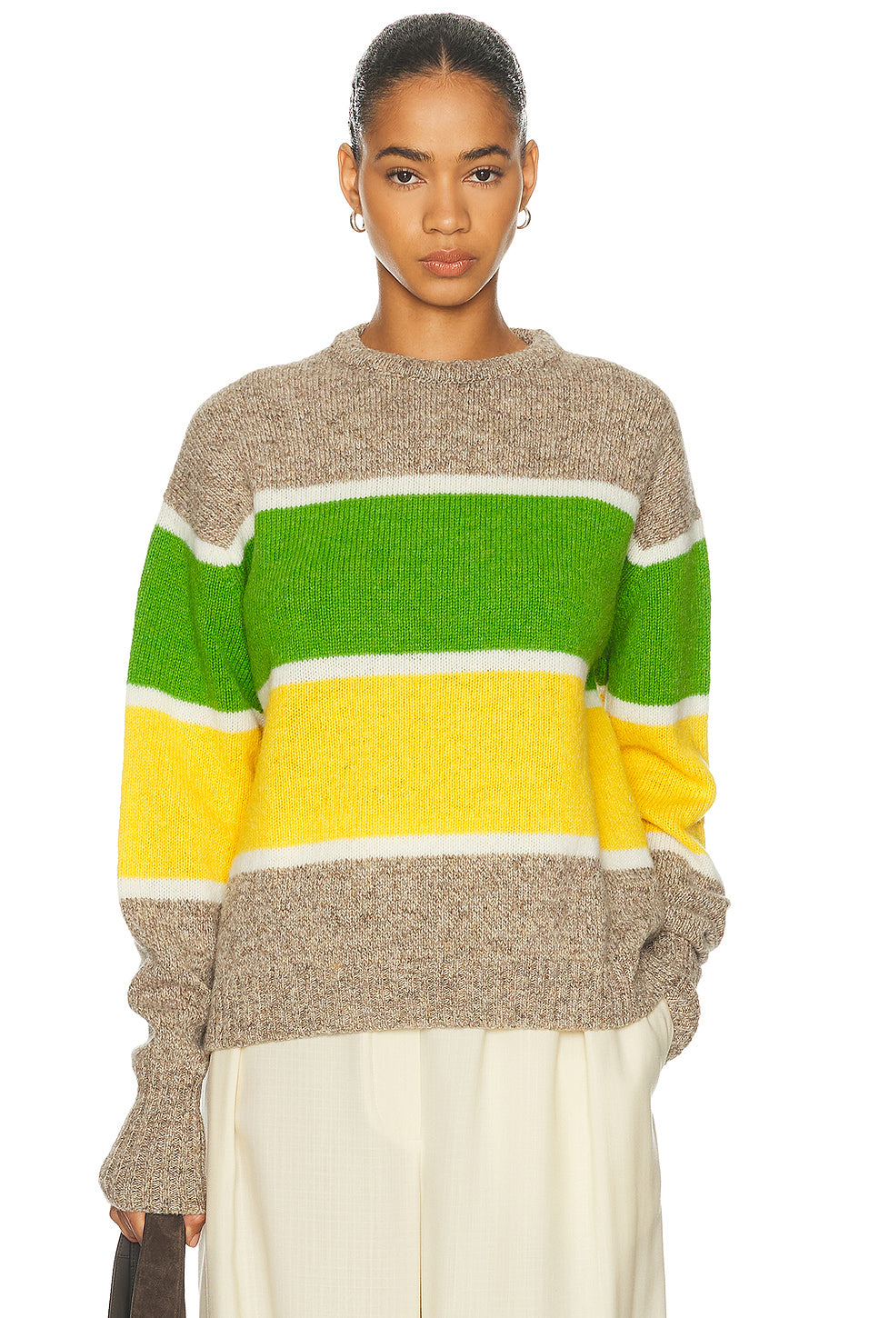 Stripe Crew Neck Sweater