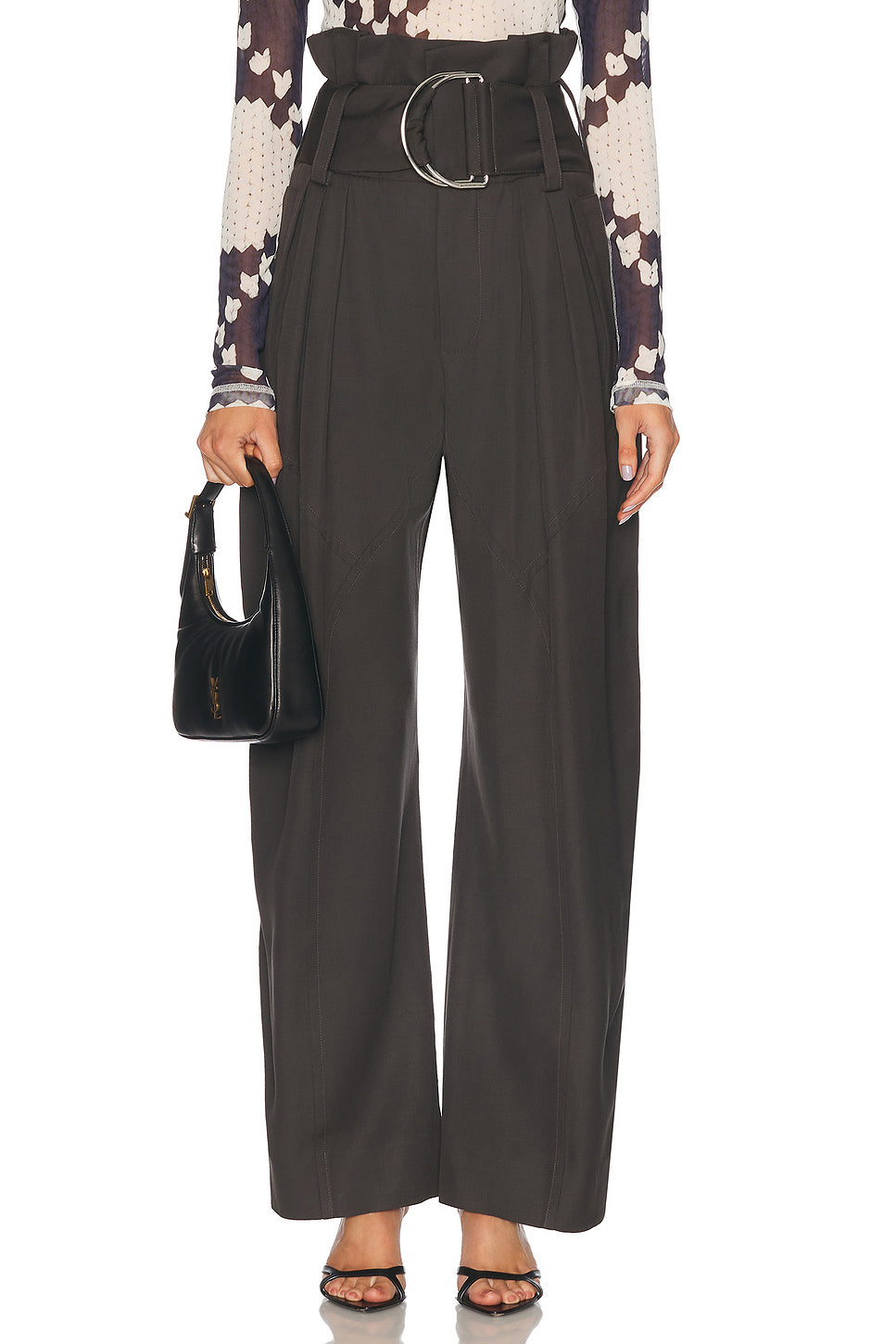 Gathered D Ring Trouser