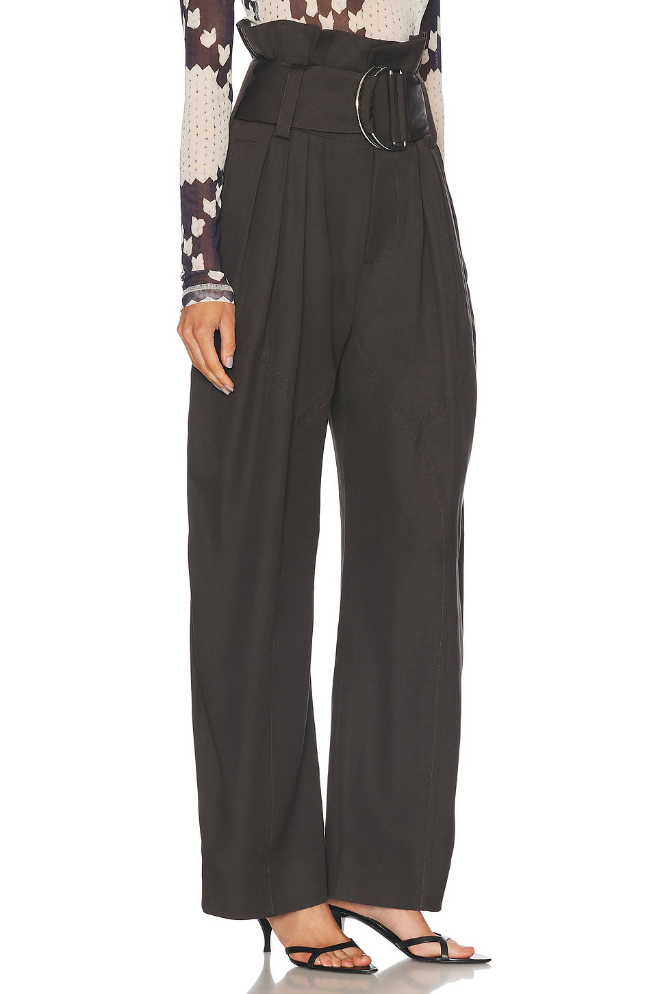 Gathered D Ring Trouser