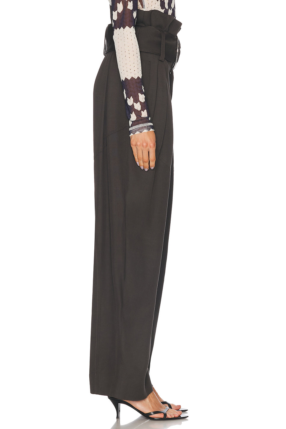 Gathered D Ring Trouser