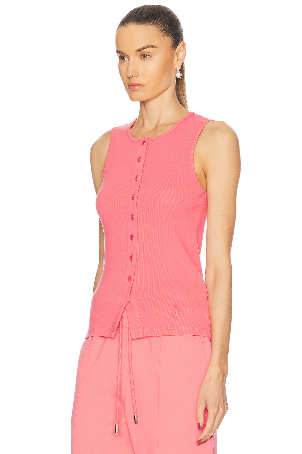 Buttoned Tank Top
