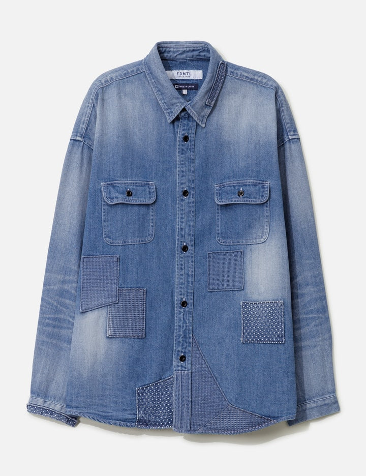 Patch Denim Shirt 5YR Wash