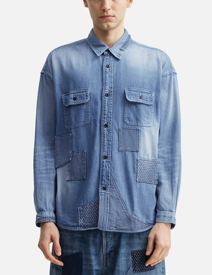 Patch Denim Shirt 5YR Wash