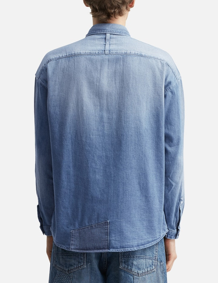 Patch Denim Shirt 5YR Wash