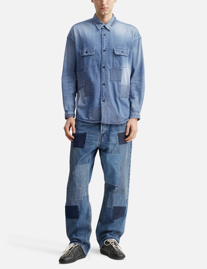 Patch Denim Shirt 5YR Wash