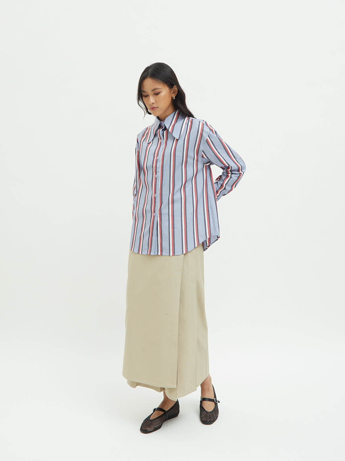 Jemima Curved Collar Shirt