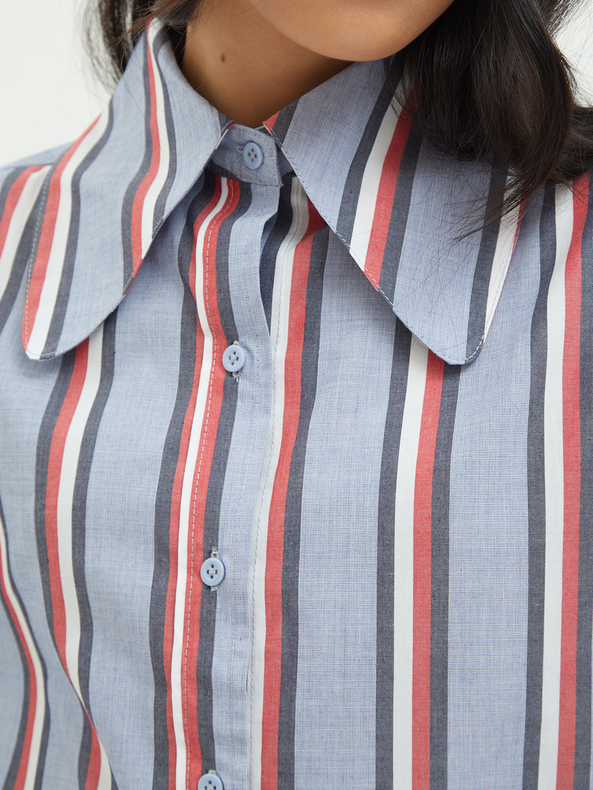 Jemima Curved Collar Shirt