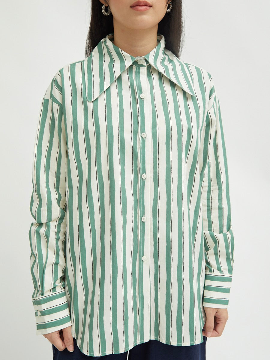 Jemima Curved Collar Shirt