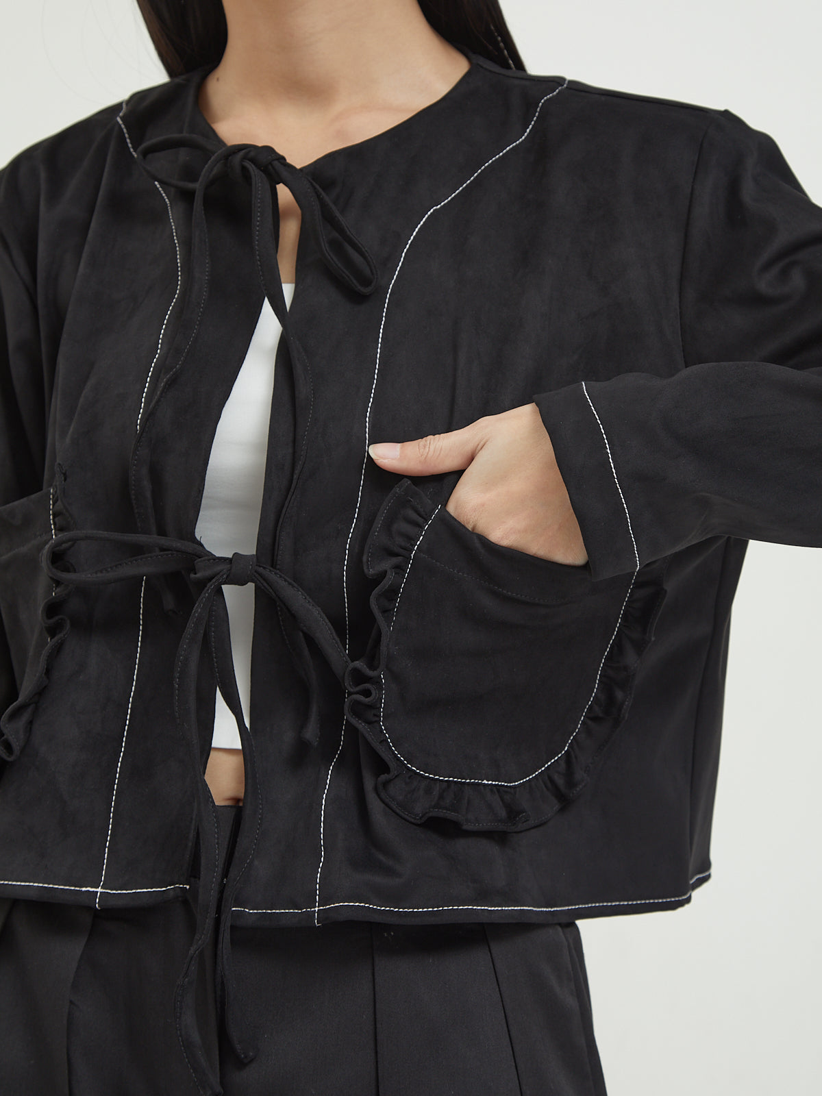 Diona Pocket ruffle outer