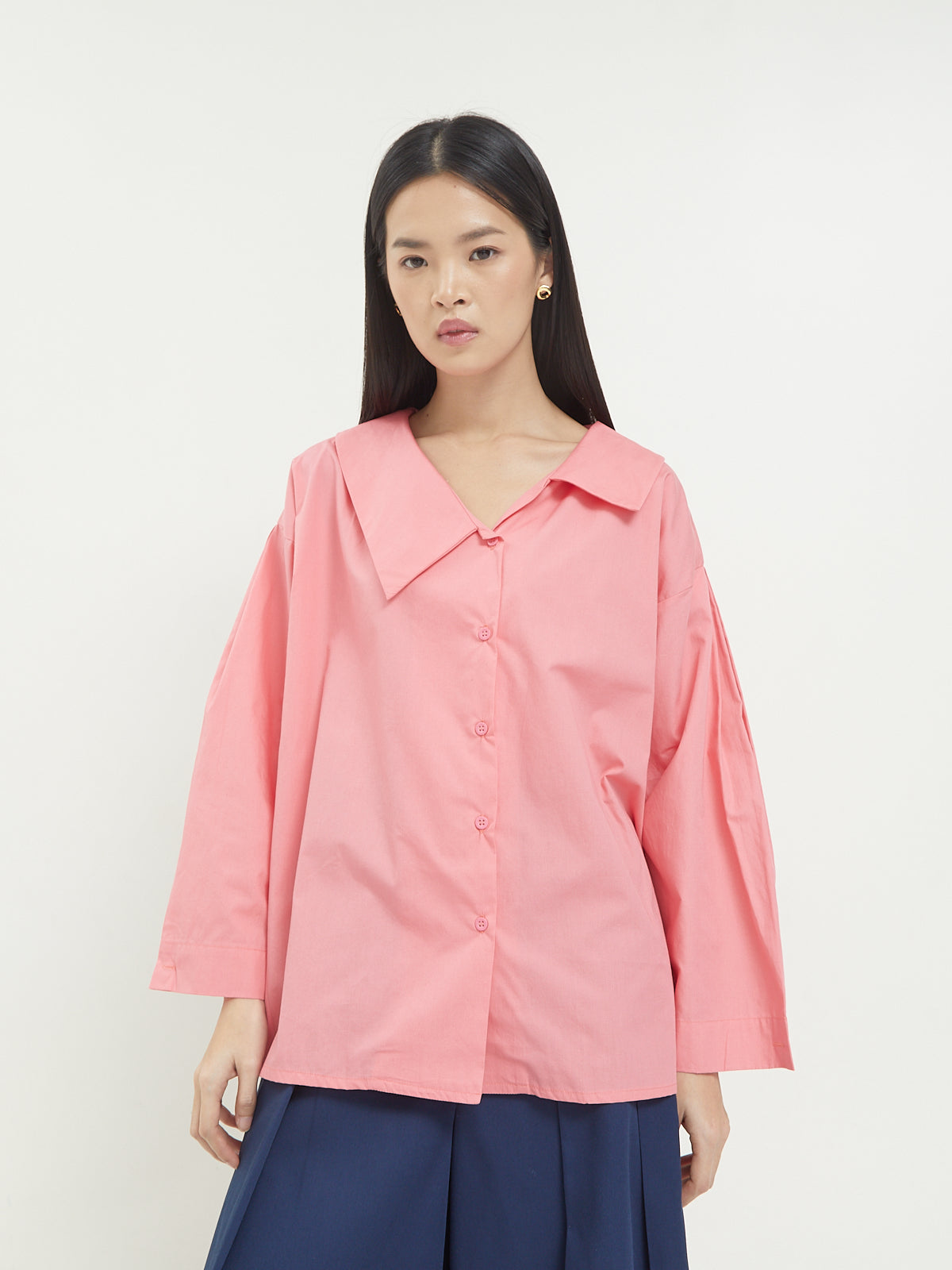 Isvara Asymmetric Collar Shirt