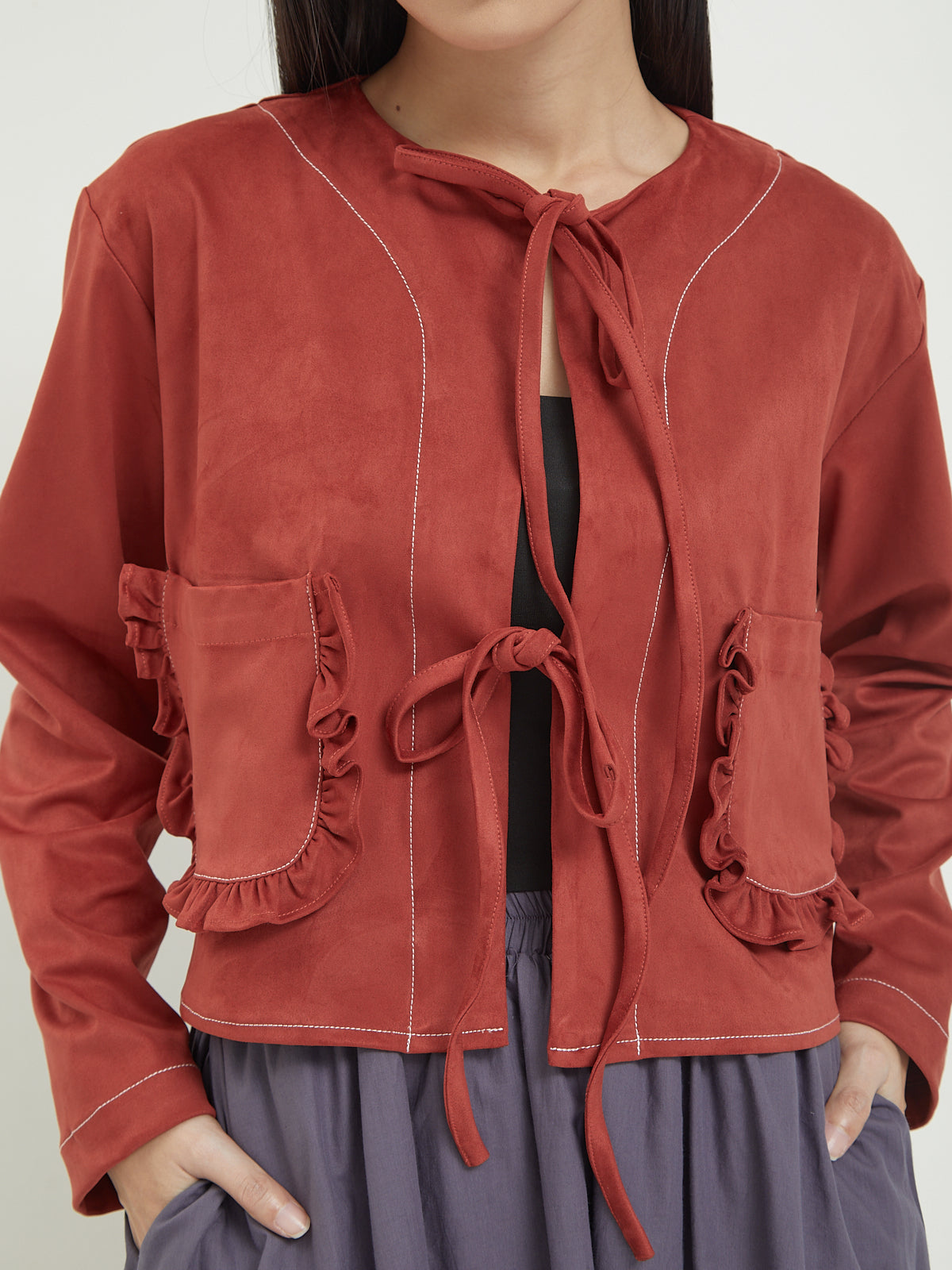Diona Pocket ruffle outer