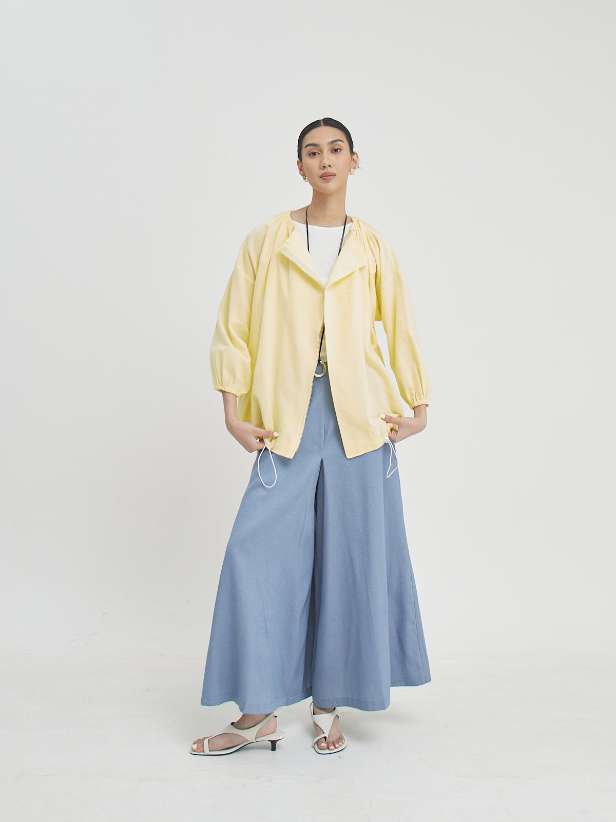 Nadine Drawstring Blouse
