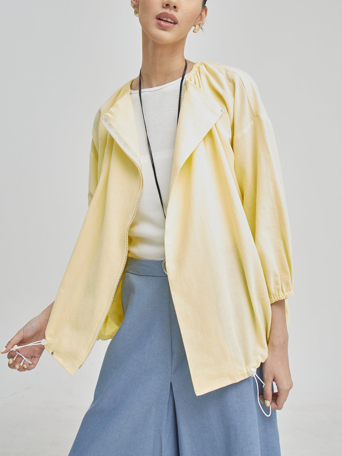 Nadine Drawstring Blouse