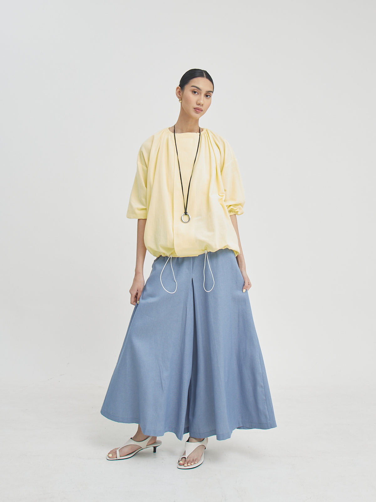 Nadine Drawstring Blouse