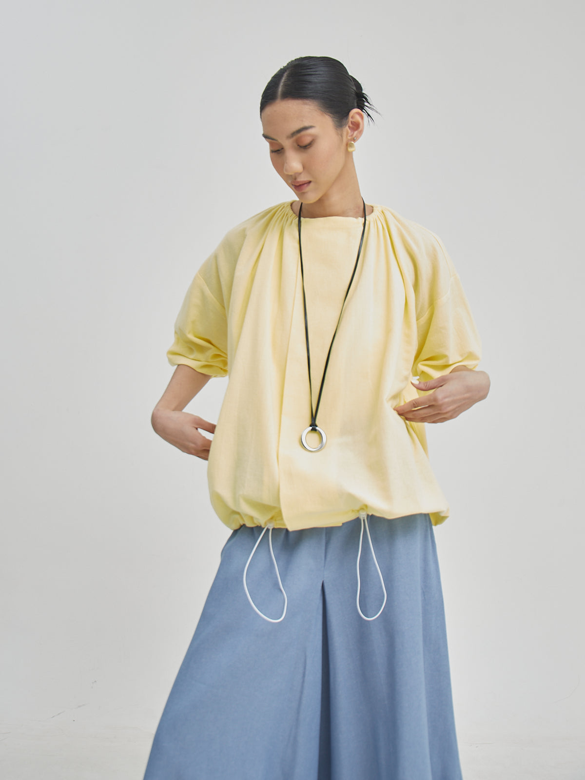 Nadine Drawstring Blouse