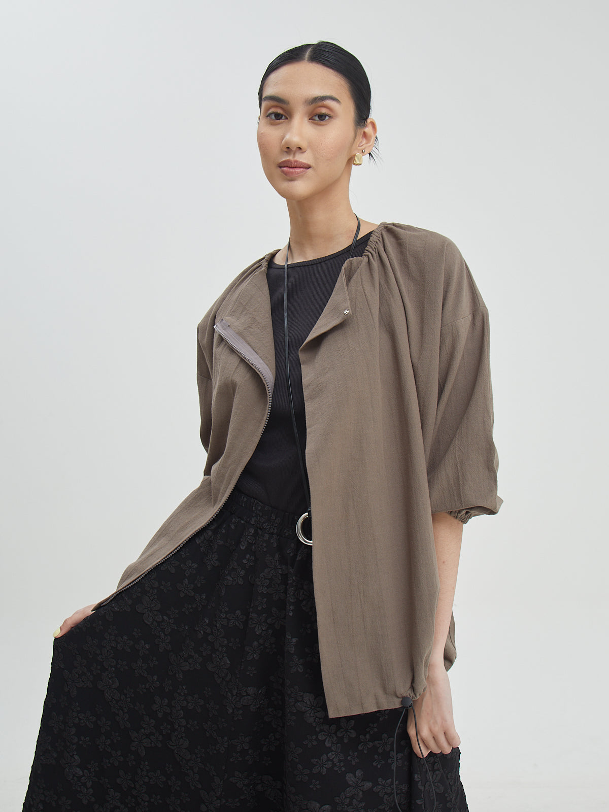 Nadine Drawstring Blouse