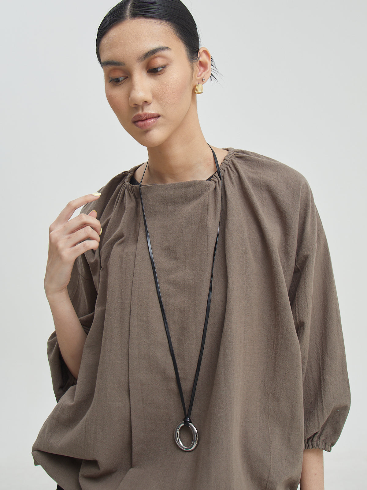 Nadine Drawstring Blouse