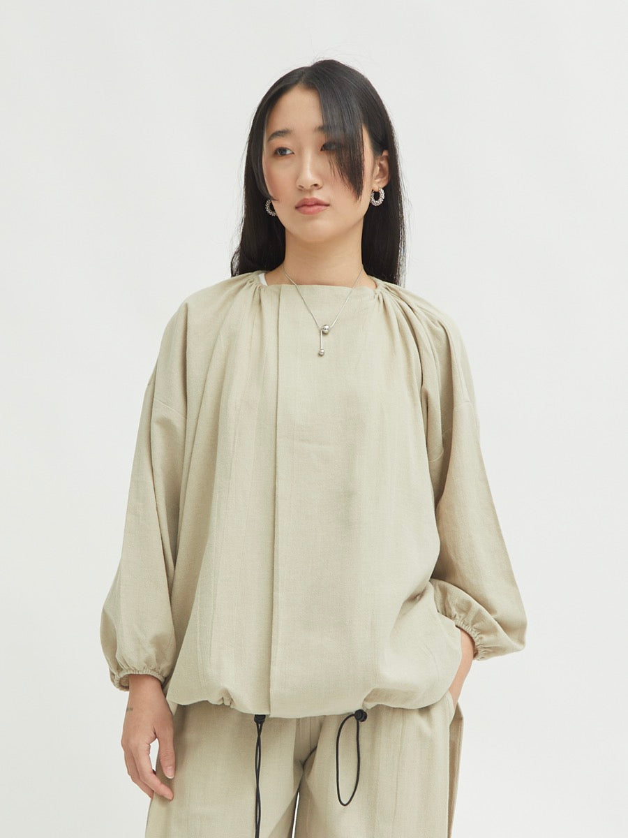 Nadine Drawstring Blouse