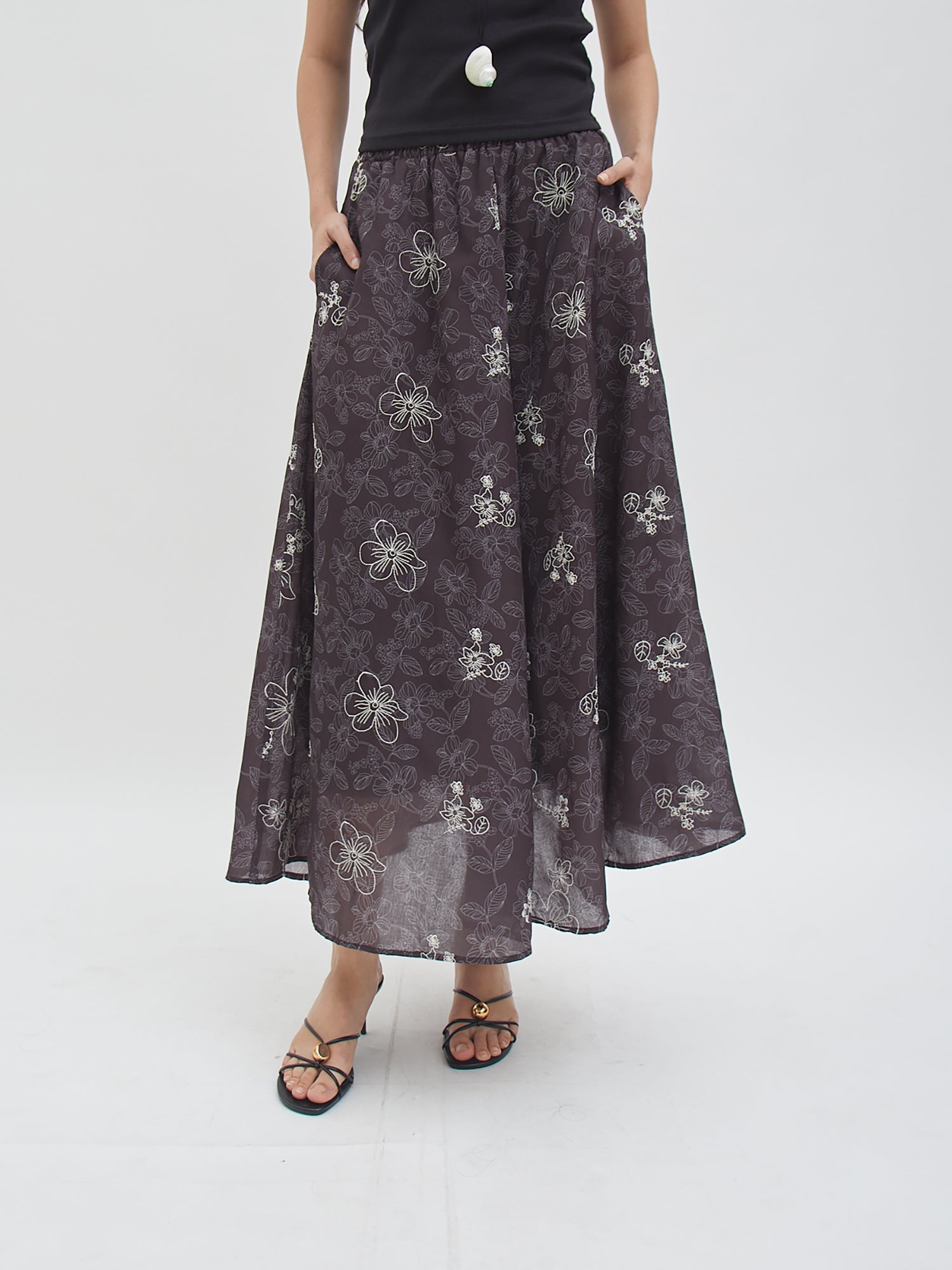 Laras Skirt - Black - Velvet at Bobo