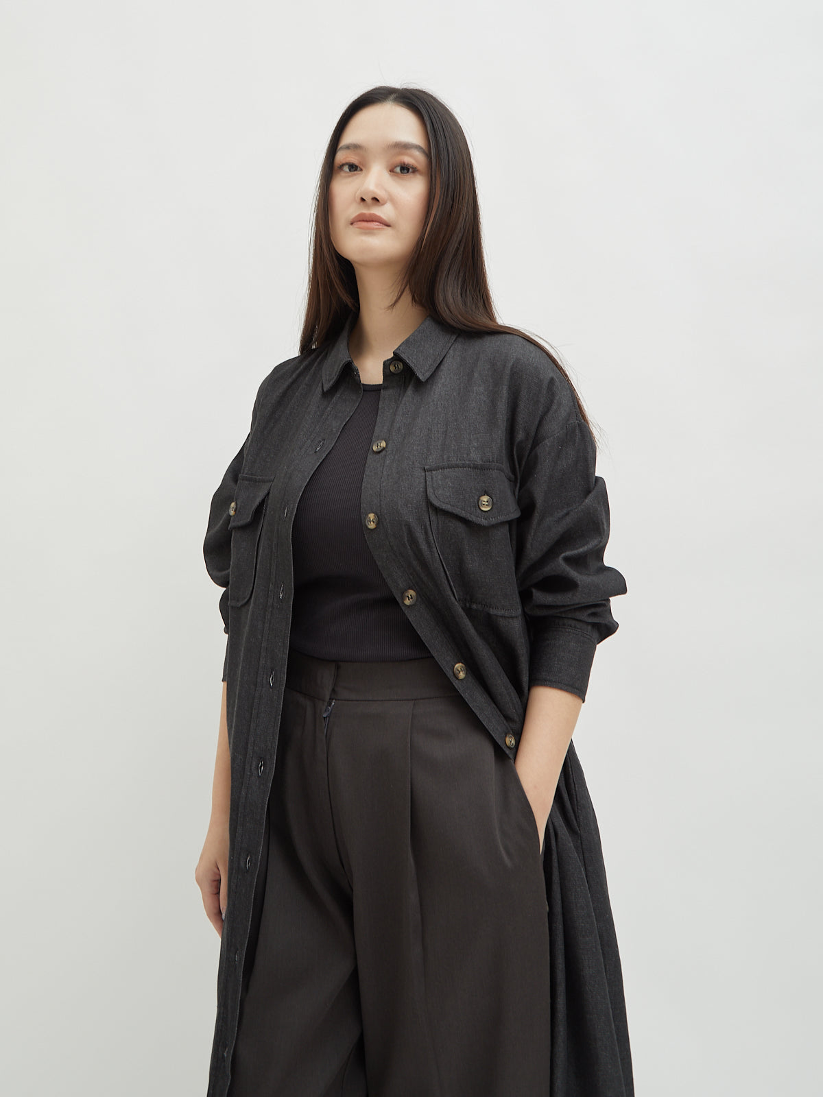 Kinnas Denim Shirt Dress