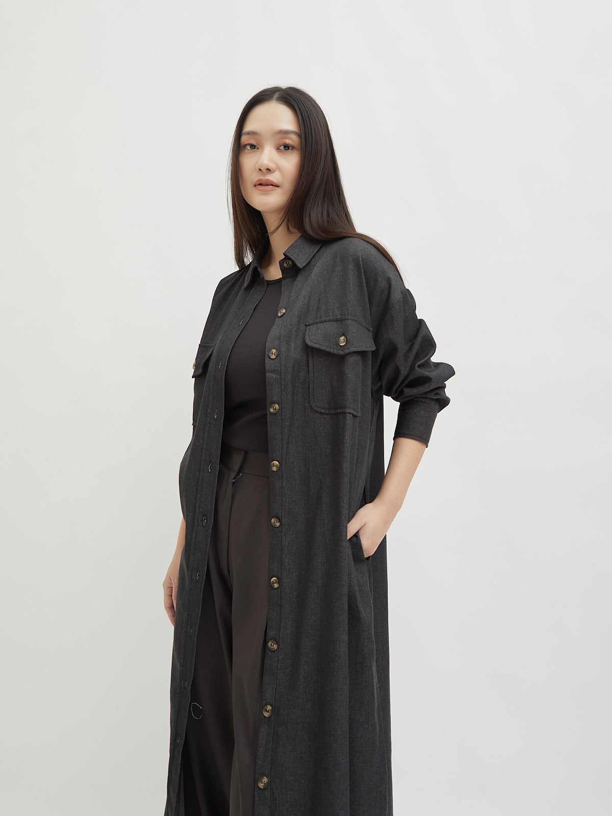 Kinnas Denim Shirt Dress