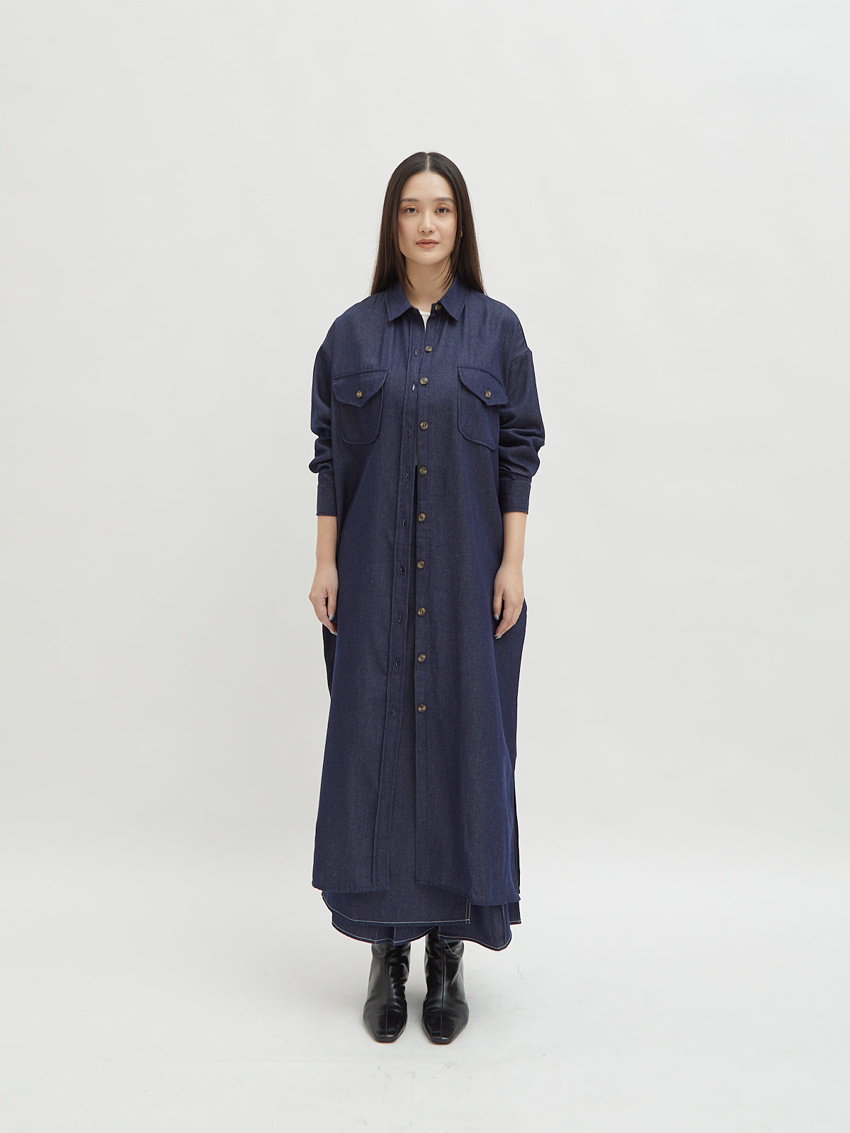 Kinnas Denim Shirt Dress