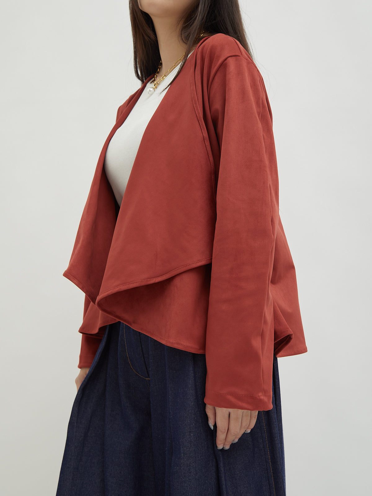Mahya Suede Cardigan
