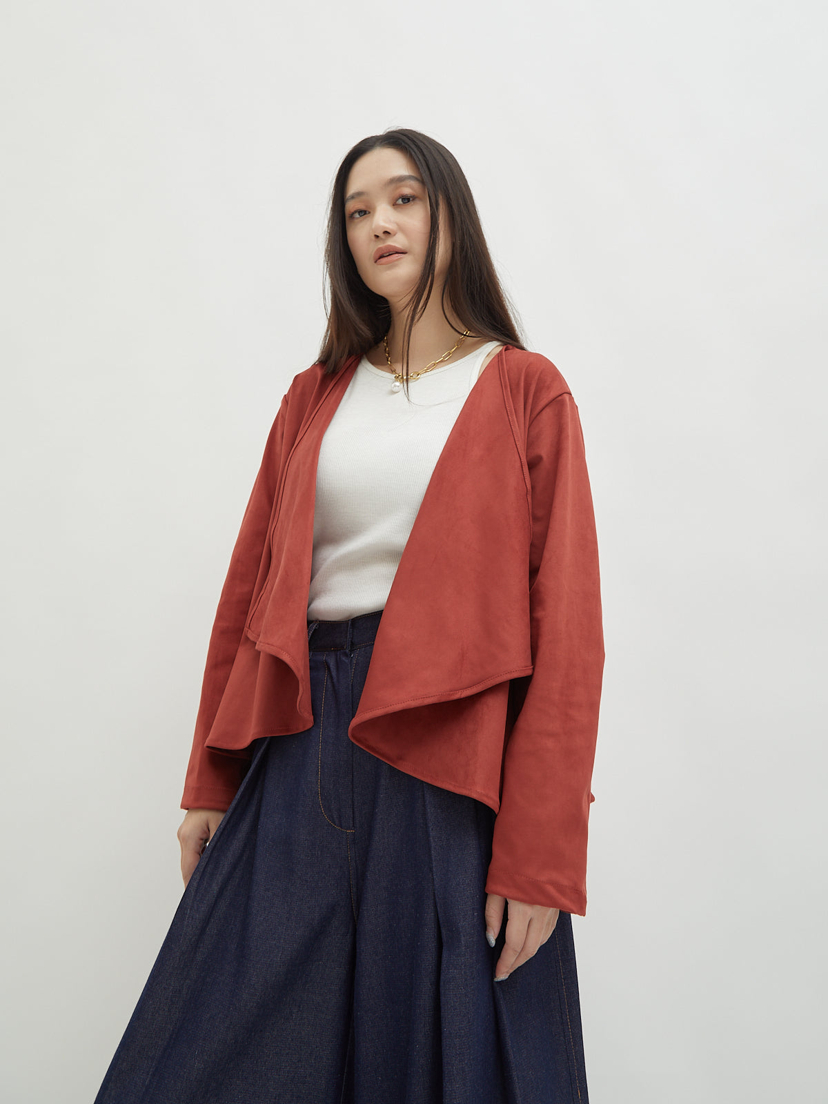 Mahya Suede Cardigan