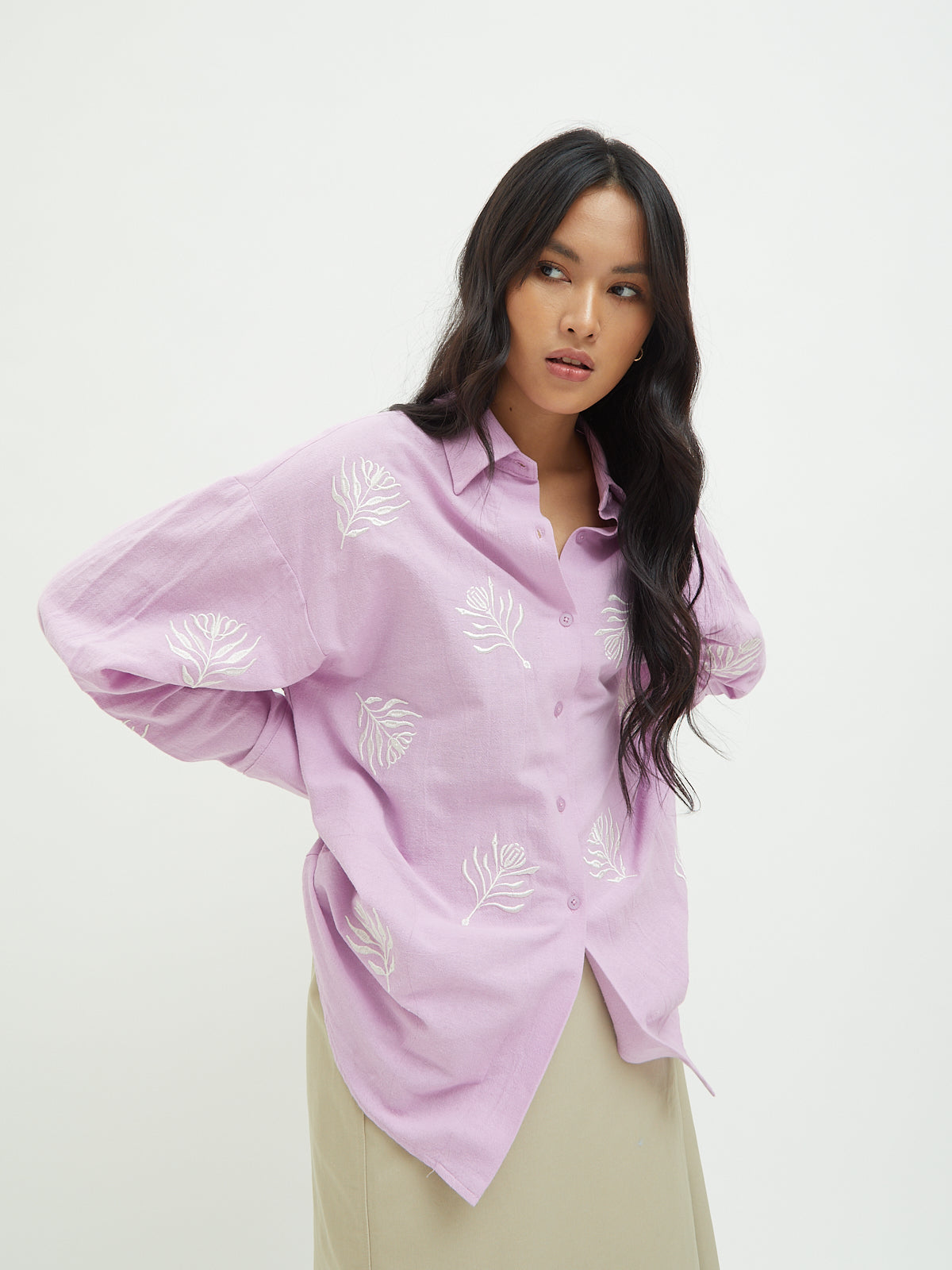 Aster Embroidery Shirt