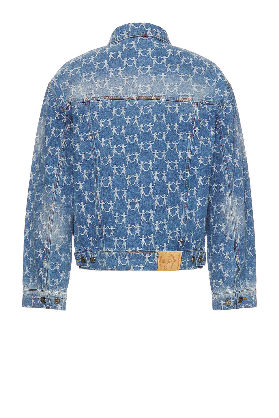 Jaquard Dancing Ladies Denim Jacket