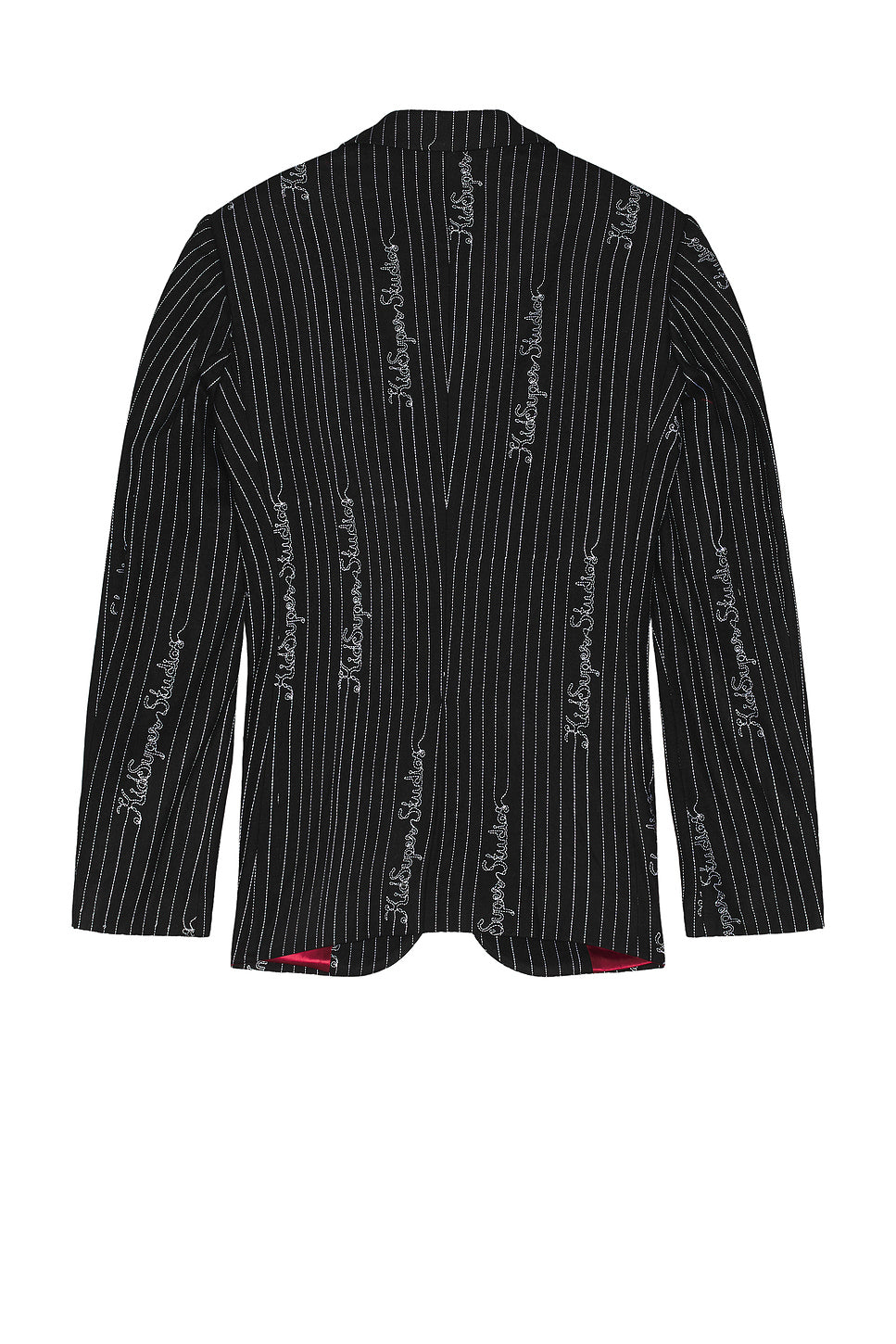 Embroidered Ks Pinstripe Suit Top