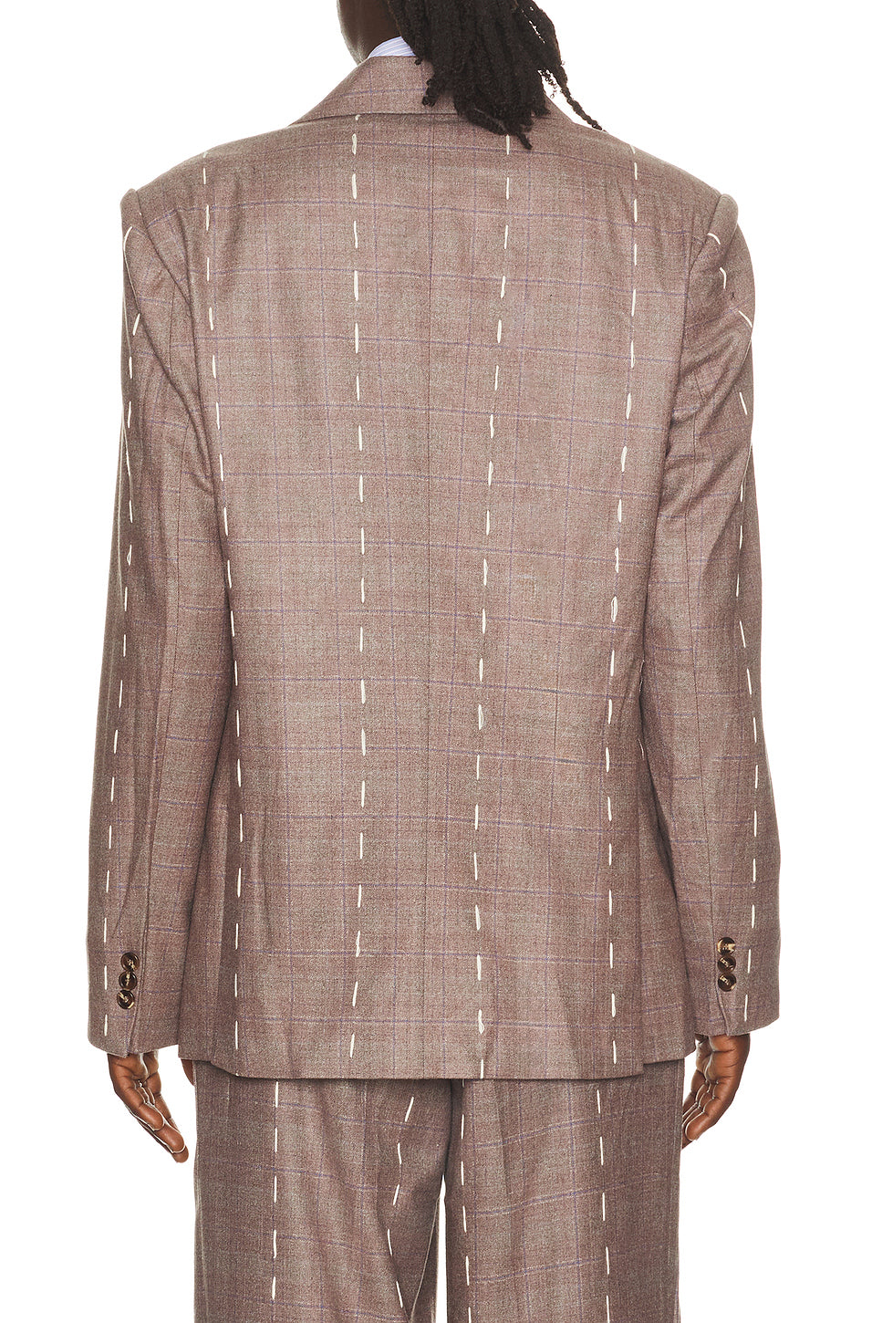Face Embroidered Suit Jacket