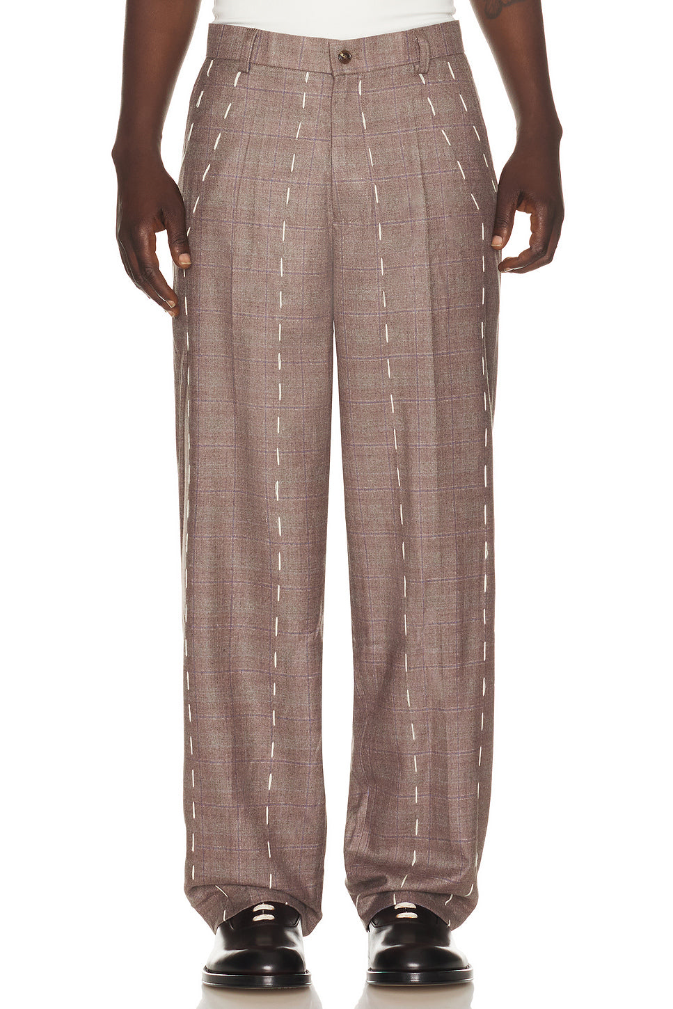 Face Embroidered Suit Bottom