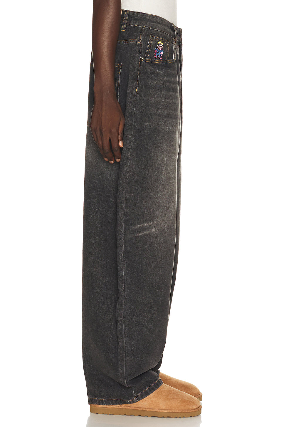 Dove Printed Barrel Pant