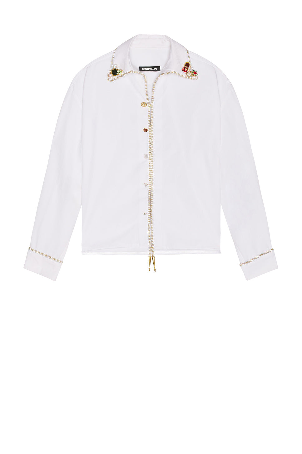 Embellished Long Sleeve Lasso Shirt