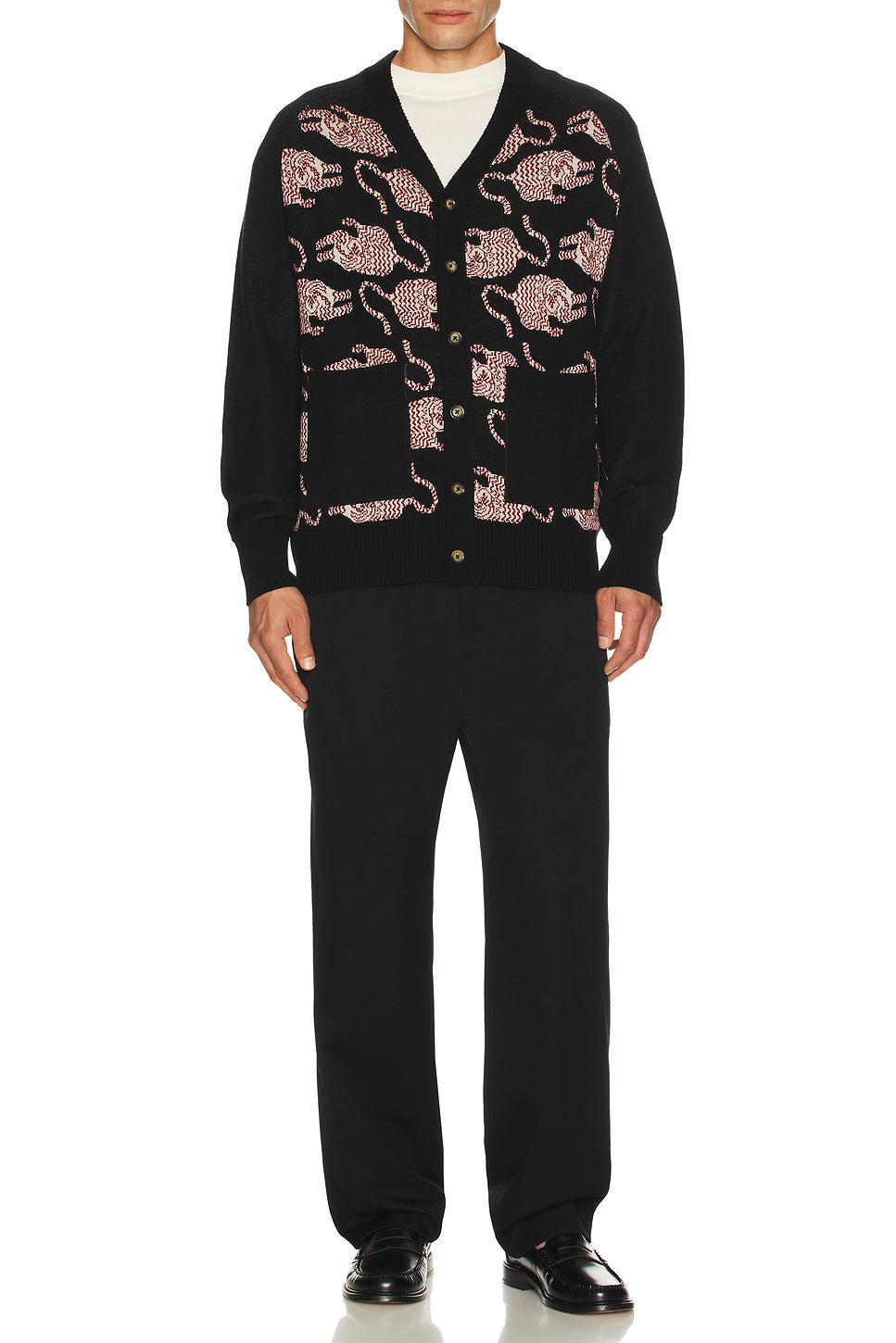 Agamay Knitted Cardigan With Patch Pockets