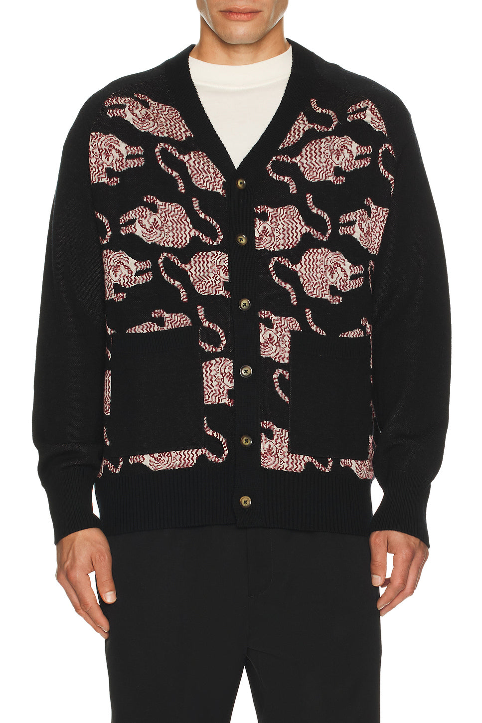 Agamay Knitted Cardigan With Patch Pockets