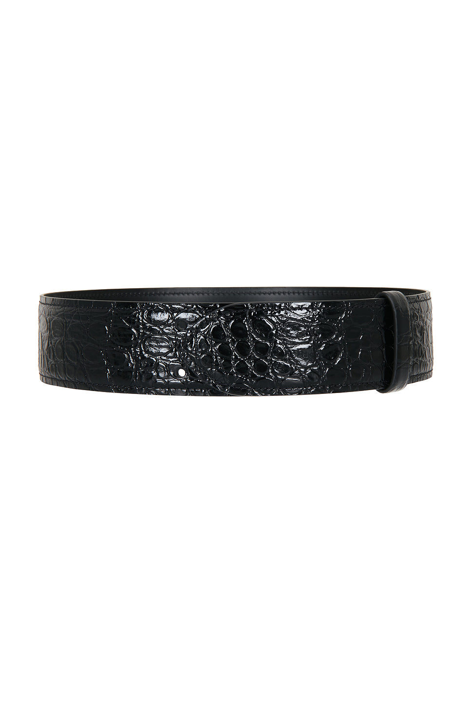 Theo Embossed Croc Waist Belt
