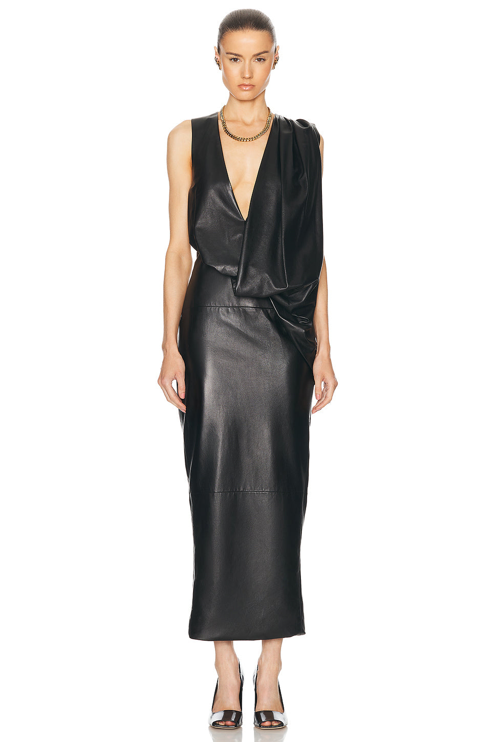 Reed Leather Dress