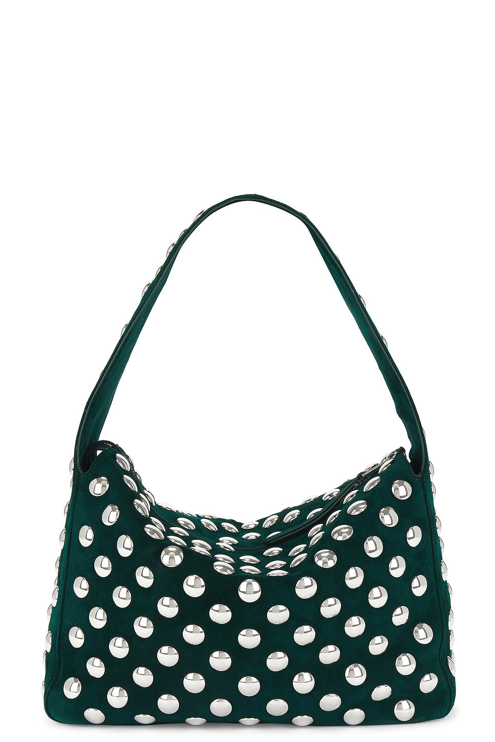 Elena Suede Studded Shoulder Bag