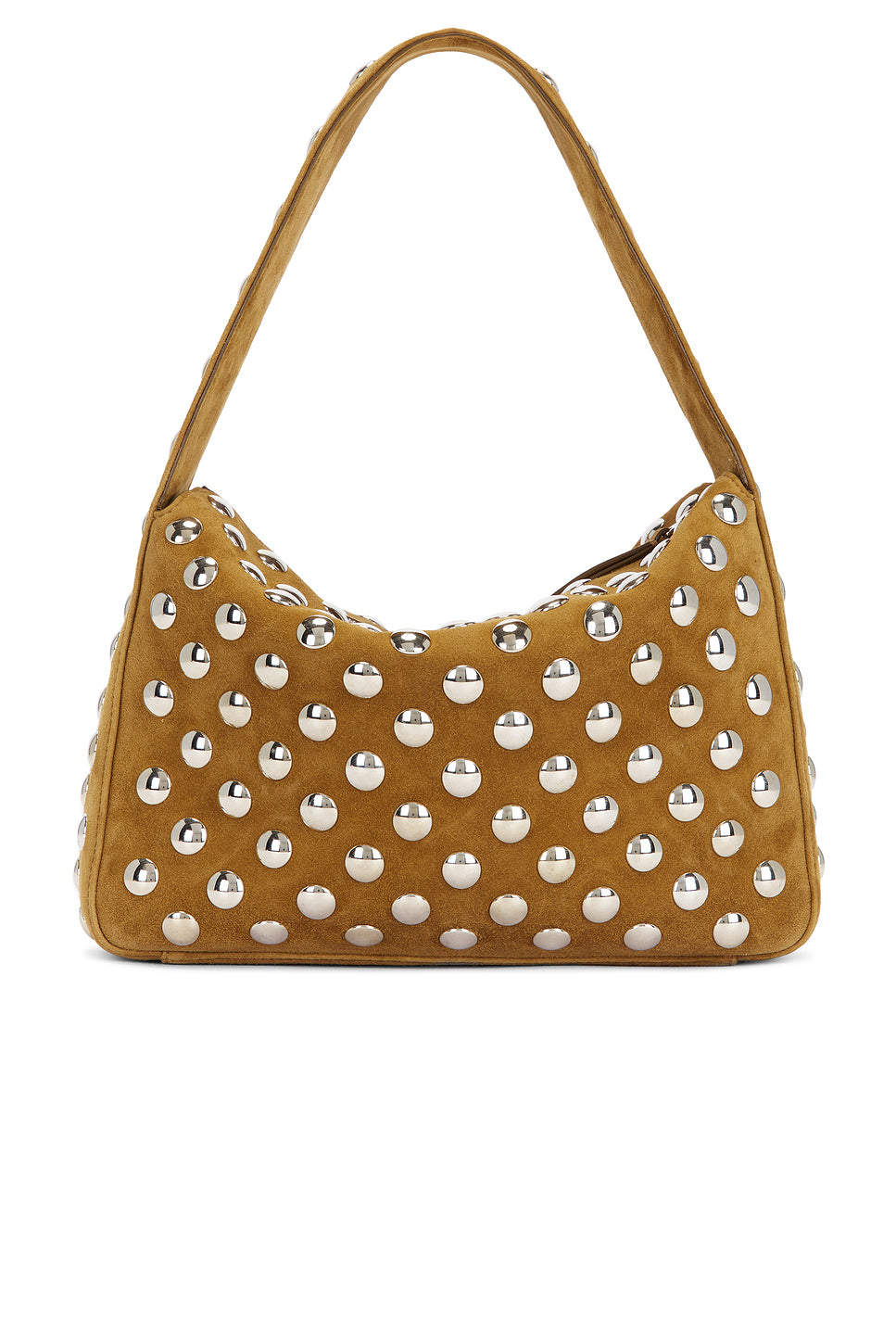 Elena Suede Studded Shoulder Bag