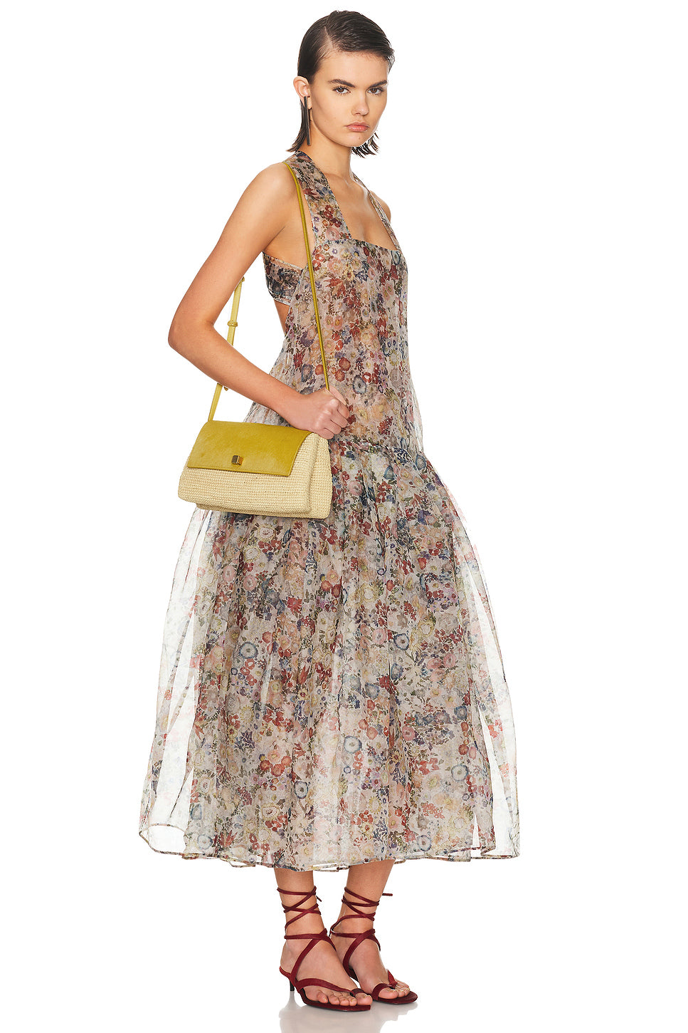 Audrey Raffia Crossbody Bag