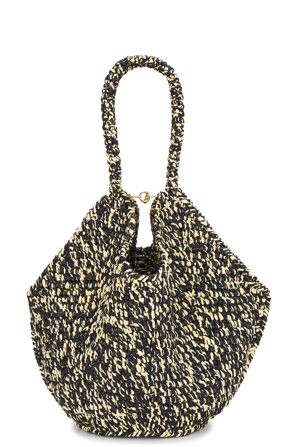 Lotus Medium Raffia Tote Bag