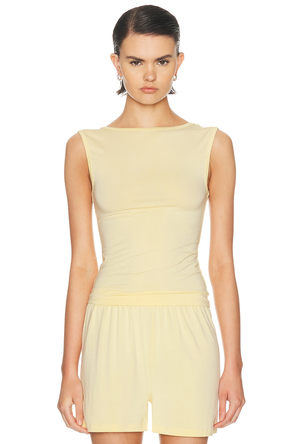 Bateau Sleeveless Top