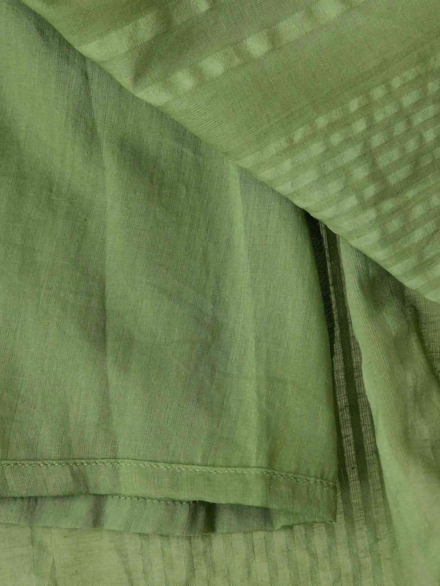 Kaien Seersucker Gathered Skirt