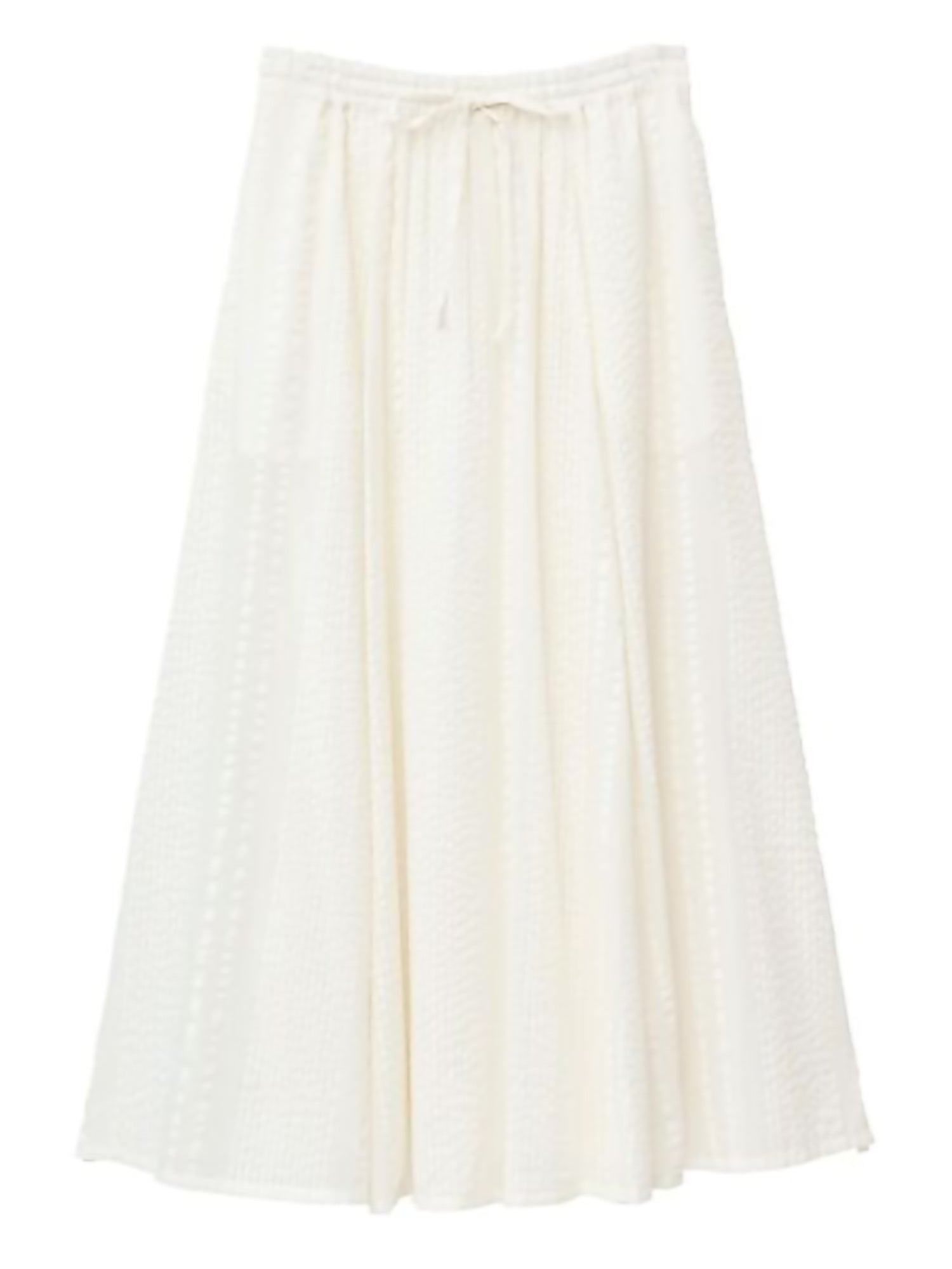 Kaien Seersucker Gathered Skirt