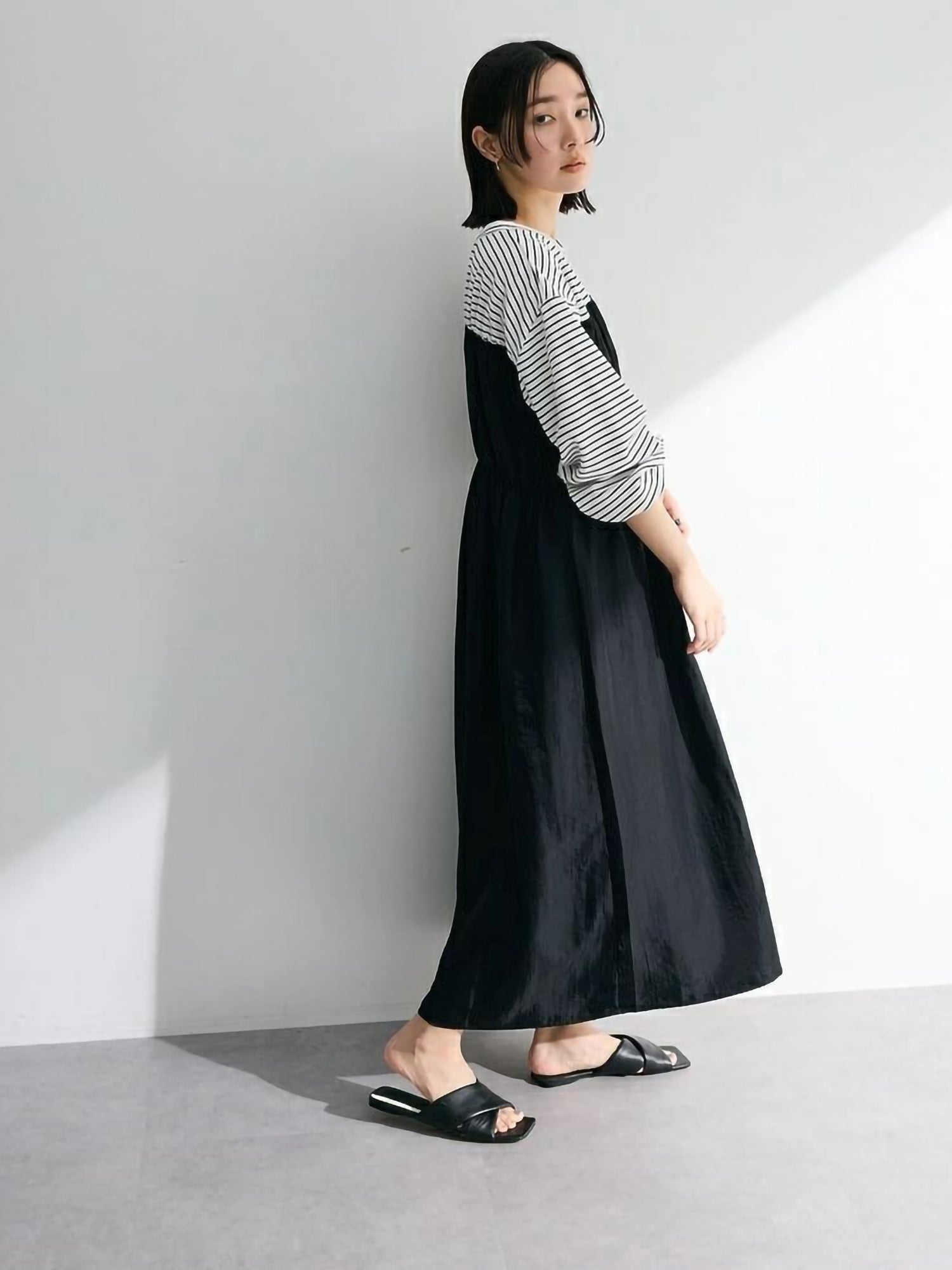 Kamari Shirred Docking Dress